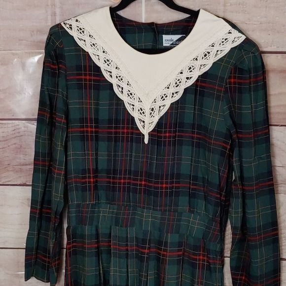 Authentic Vintage Tartan Dress Size XL - Picture 10 of 12